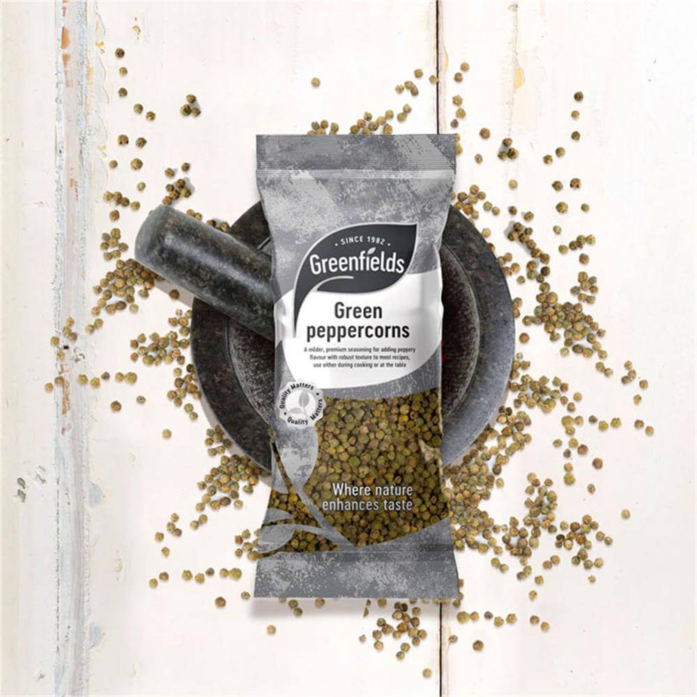 Greenfields Green Peppercorns 50g